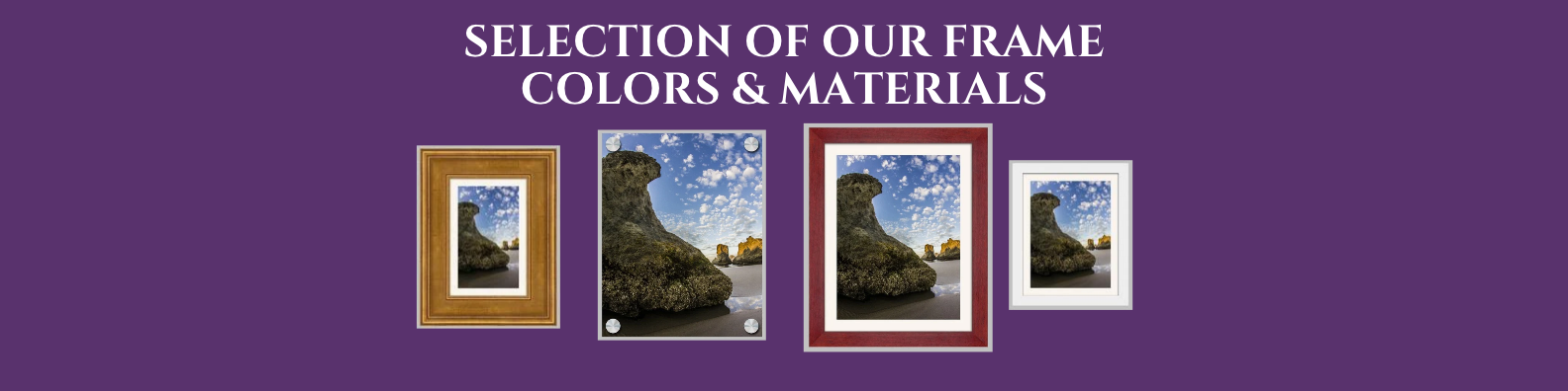 new 4 Selection of our frames banner